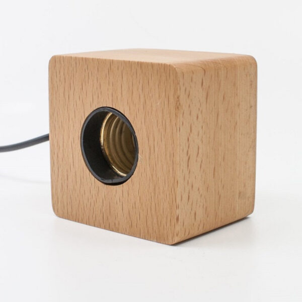 Cube Wood Light Base - Image 3