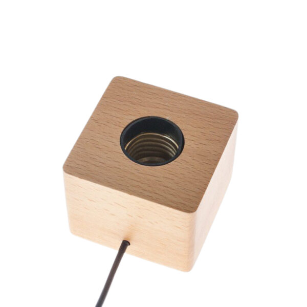Cube Wood Light Base - Image 2